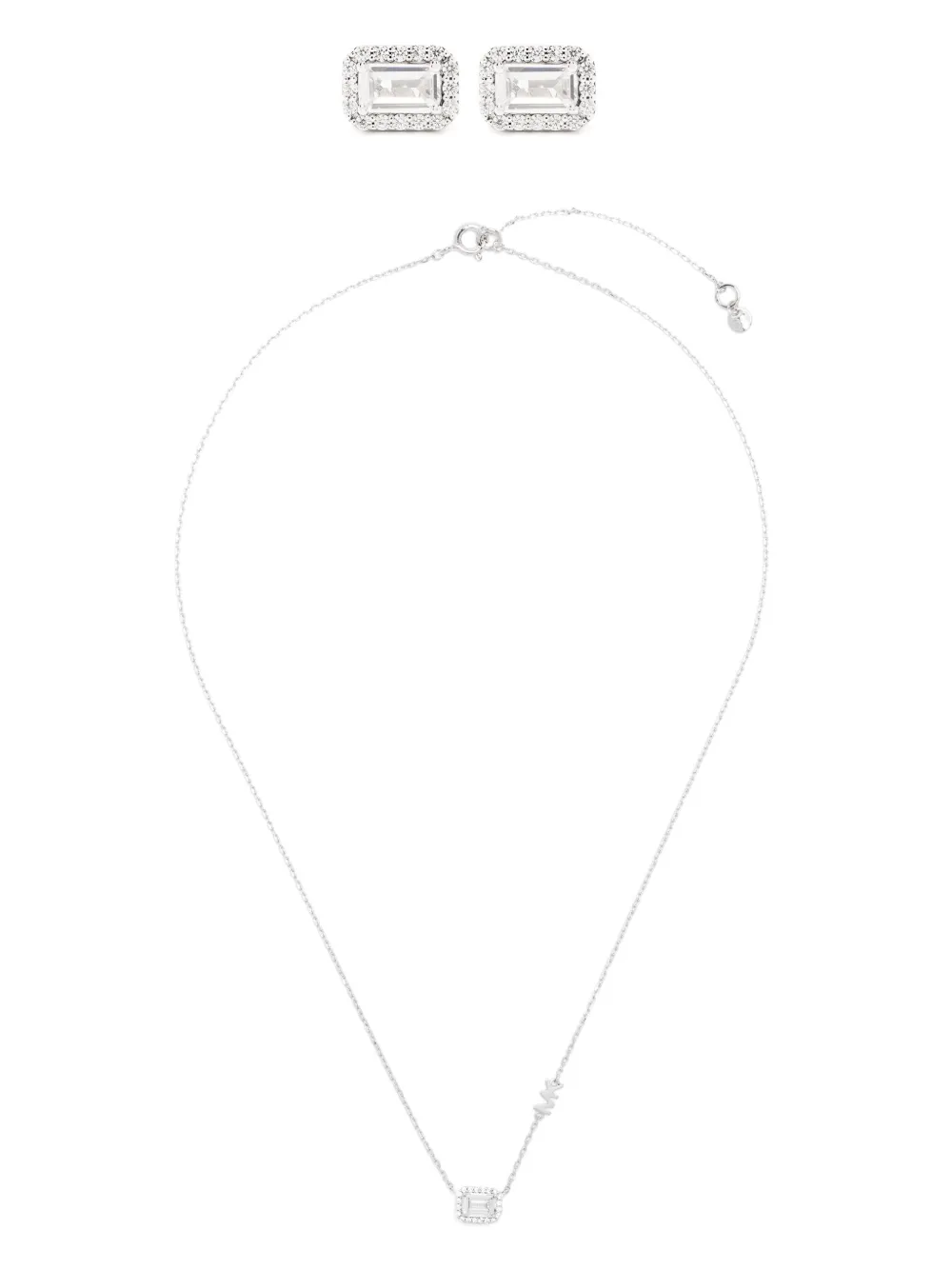 Michael Kors ペンダント&ピアス ボックスセット - シルバートーン Michael Kors ペンダント&ピアス ボックスセット - シルバートーン