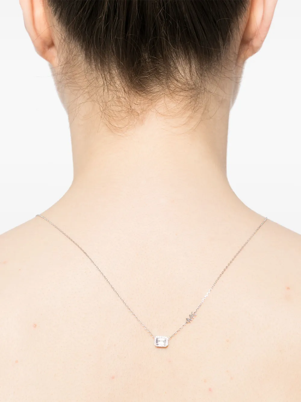 Michael Kors Pendant And Stud Fastening Earrings Boxset In Silver