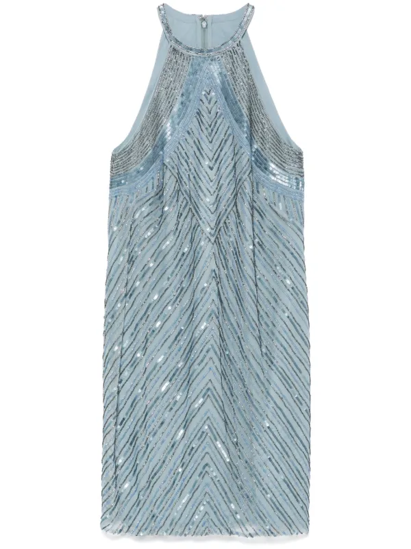 Ralph Lauren Beaded Mini Dress - Blue Ralph Lauren Beaded Mini Dress - Blue