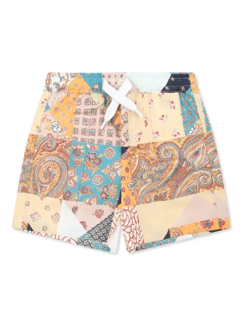 ETRO KIDS Patchwork-print shorts 