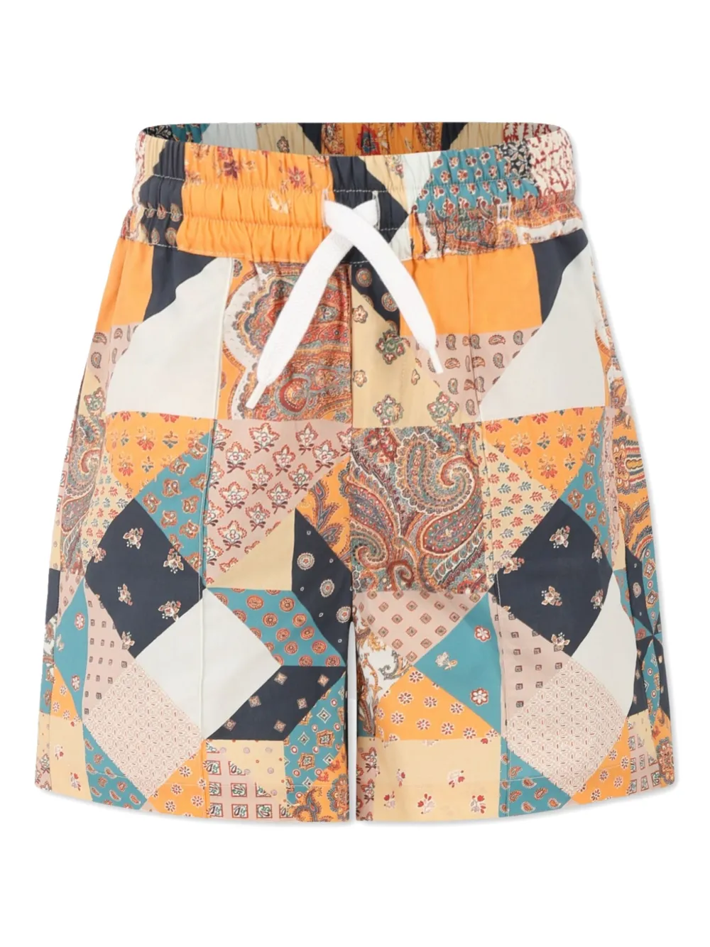 ETRO KIDS Patchwork-print shorts | Yellow | Image 1