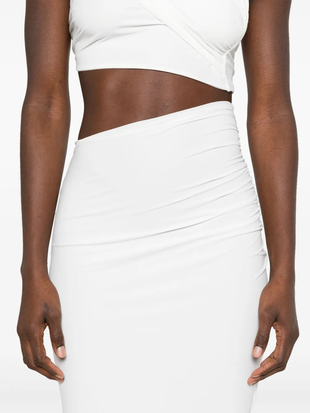 Amazuìn Musia midi-jurk Wit