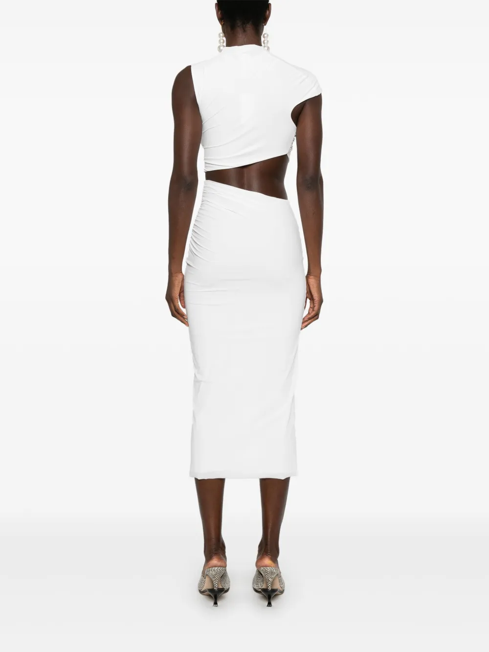 Amazuìn Musia midi-jurk Wit