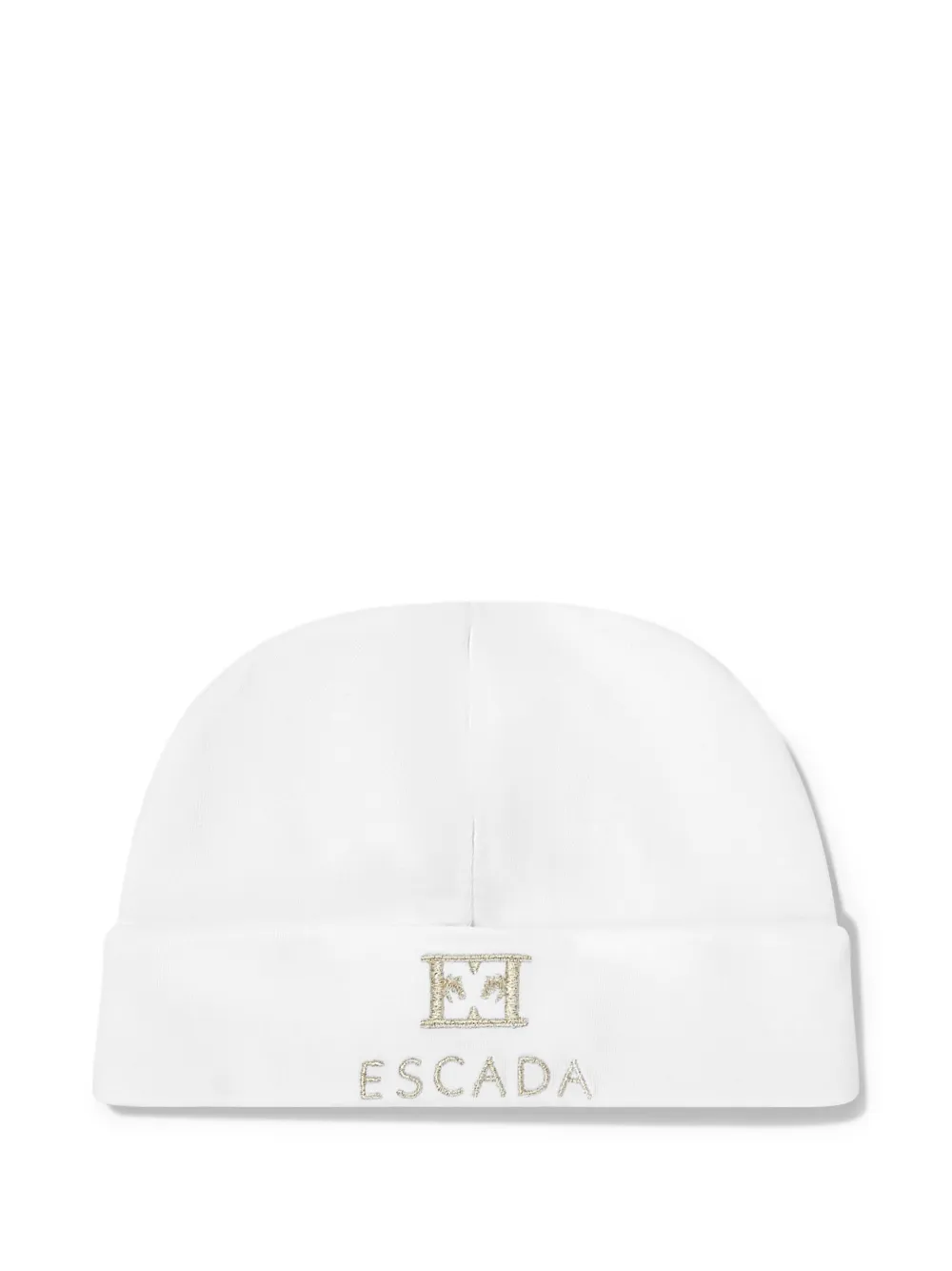 Escada Kids logo-embroidered Beanie | White | FARFETCH