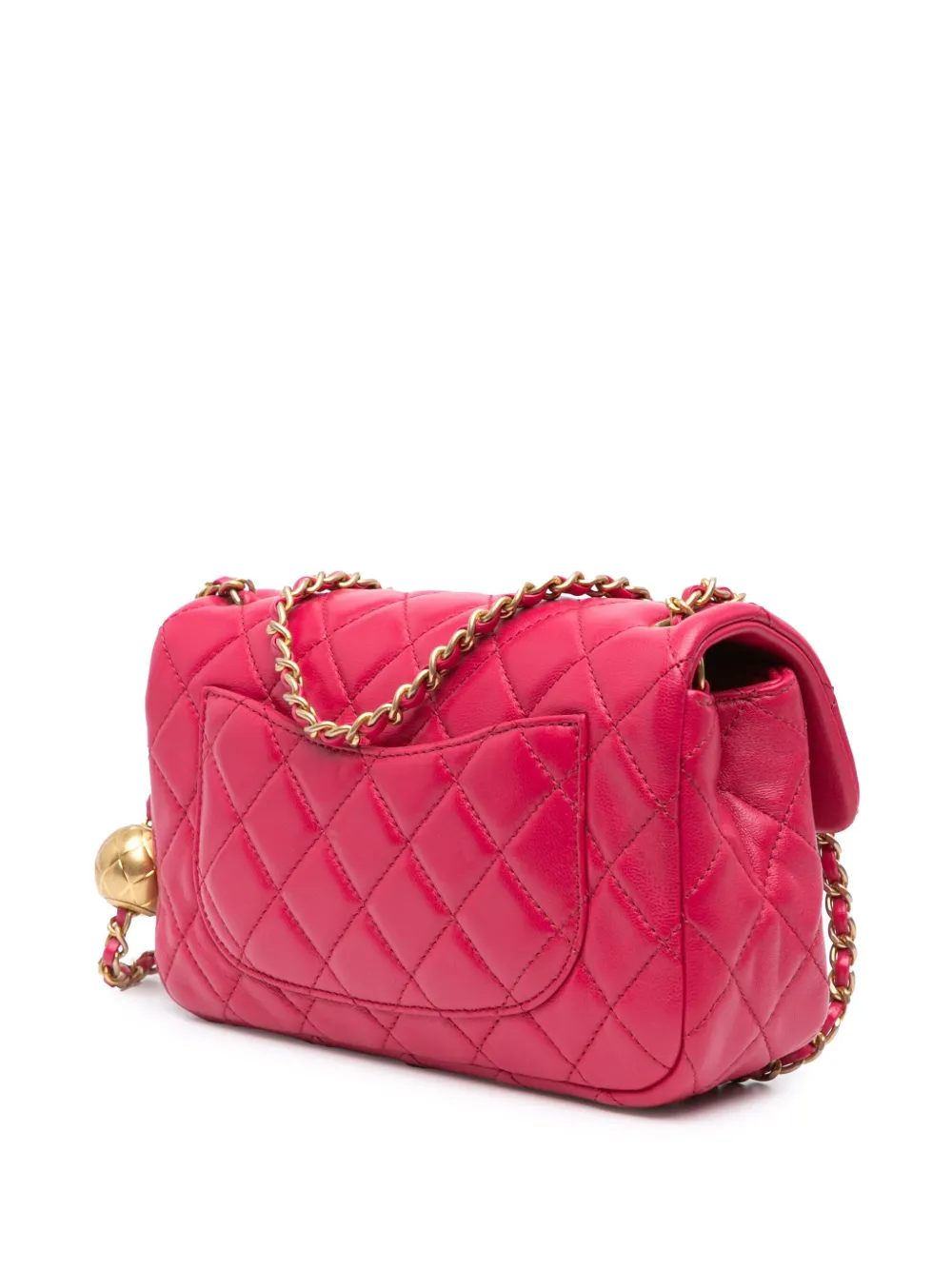 CHANEL Pre-Owned bolsa crossbody Mini Rectangular Lambskin Pearl Crush Flap 2020 | Estilos de archivo | Image 2