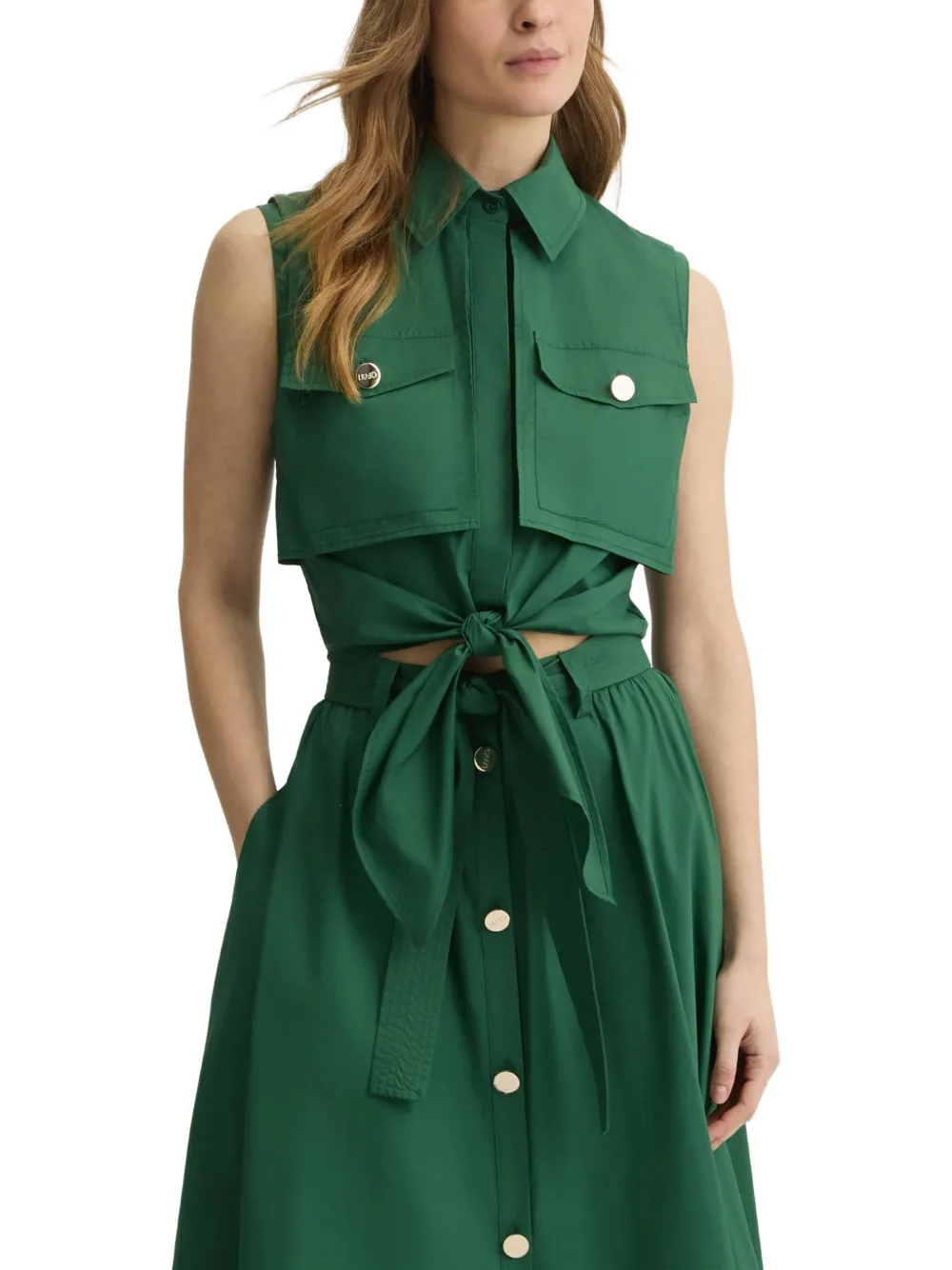LIU JO Blouse met knopen Groen