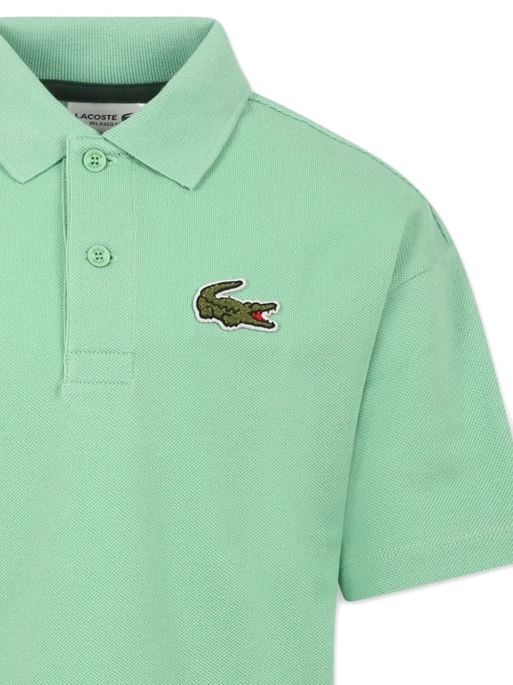 LACOSTE LOGO-PATCH POLO SHIRT