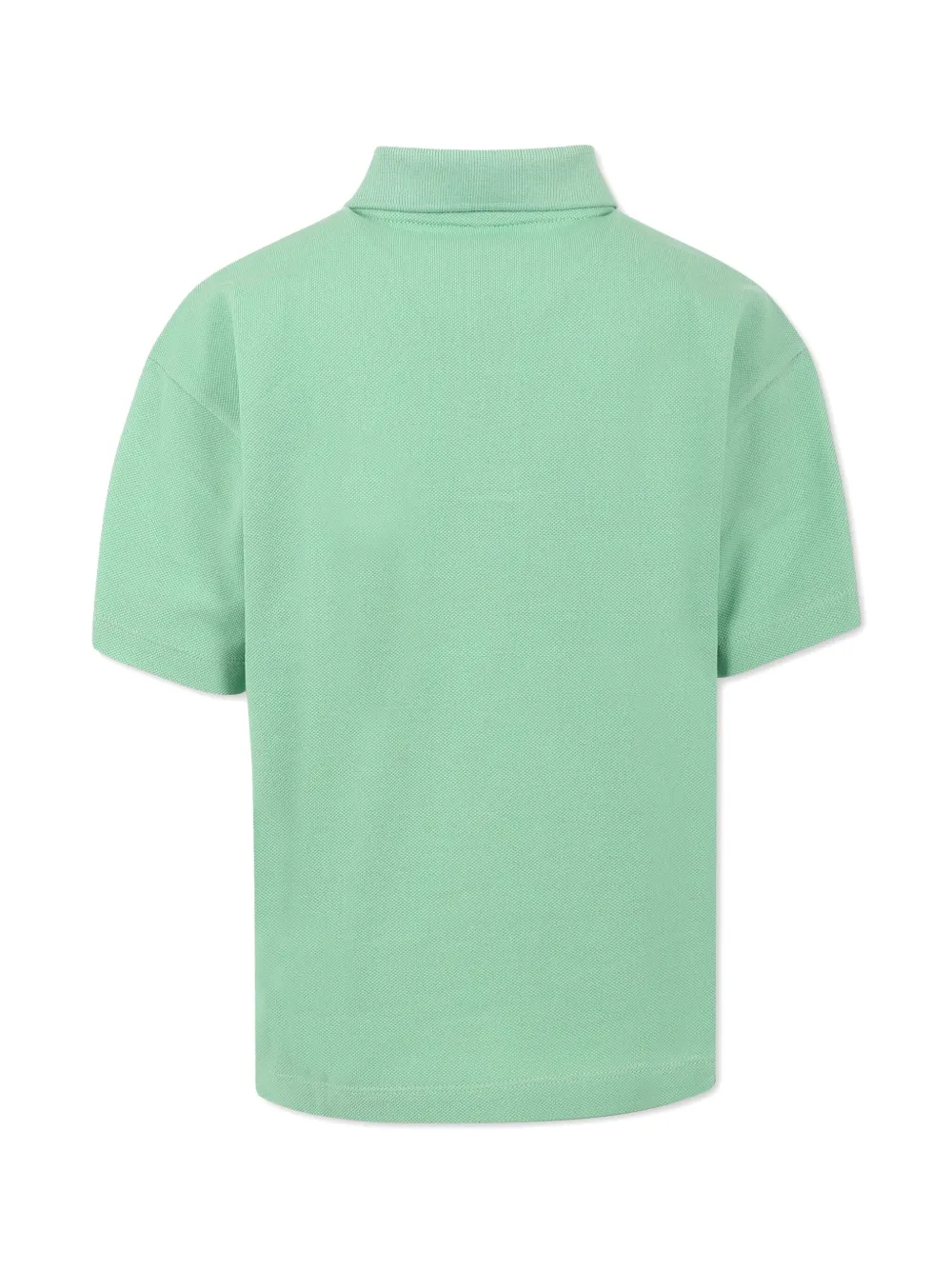 Lacoste Kids logo-patch polo shirt - Groen