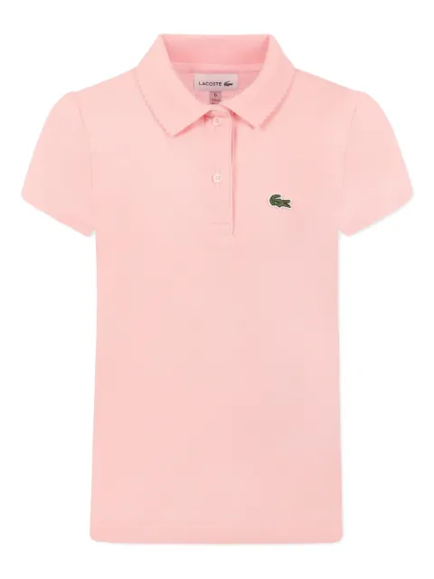 Lacoste Kids logo-patch polo shirt 
