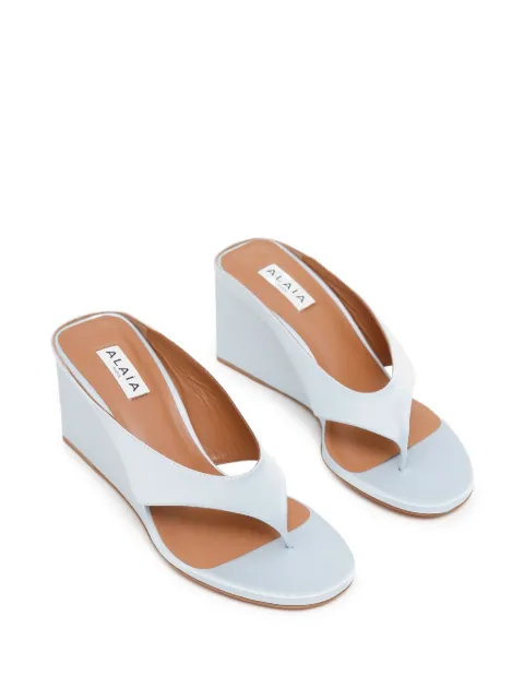 Alaïa 75mm Cube Thong sandals AA3M10PCEX5TK044 - 1
