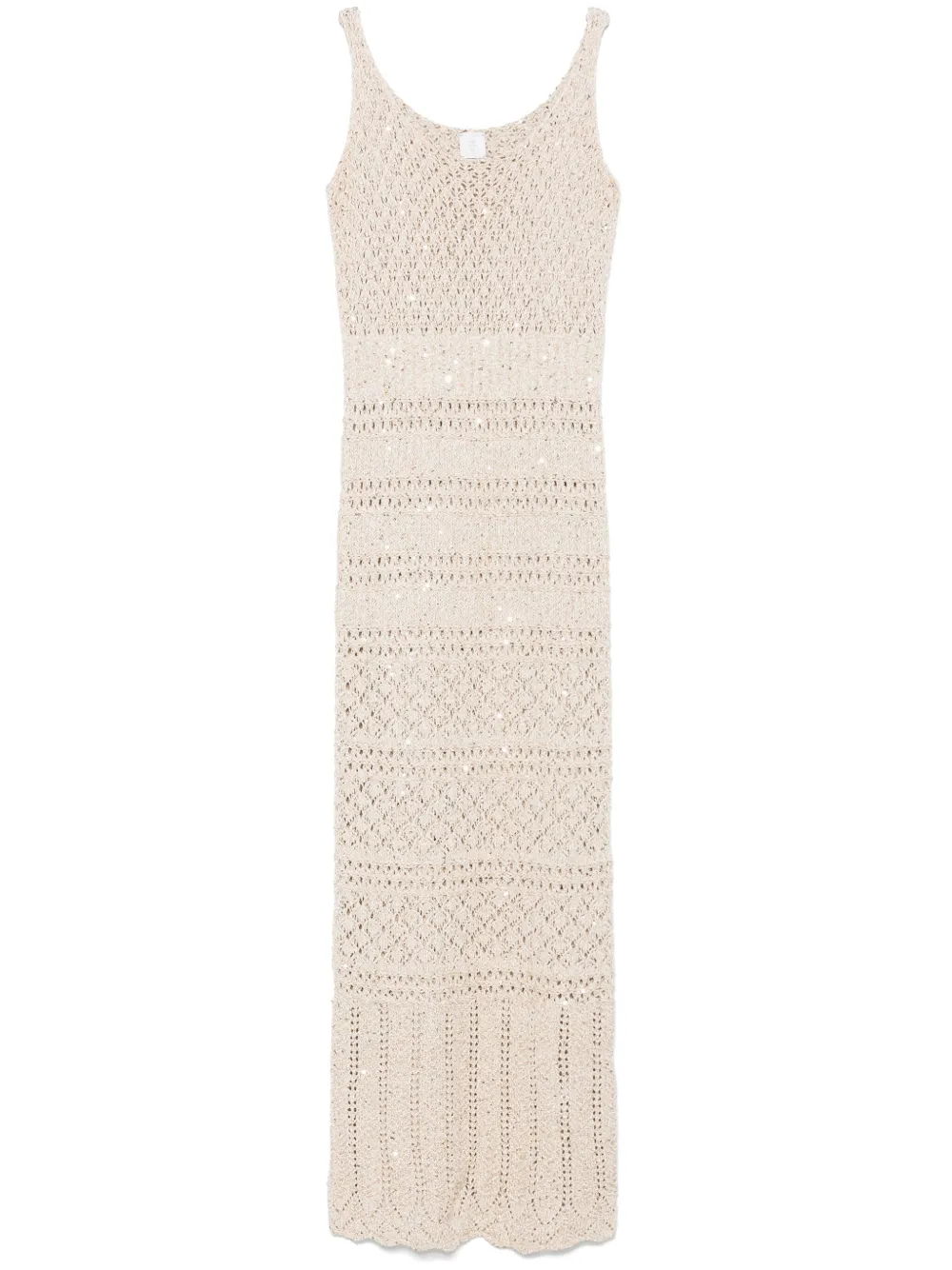 pointelle-knit dress