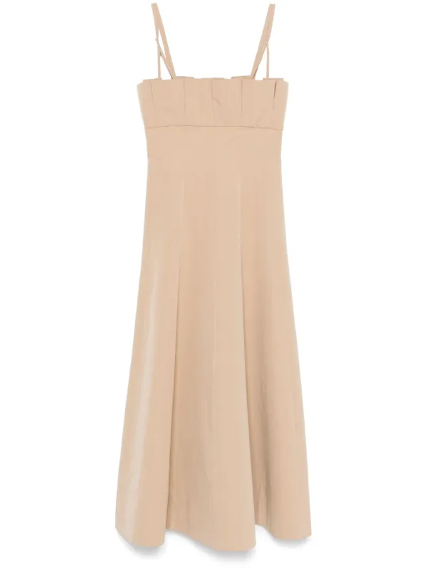 philosophy midi dress Philosophy Di Lorenzo Serafini Asymmetric Pleated Midi Dress