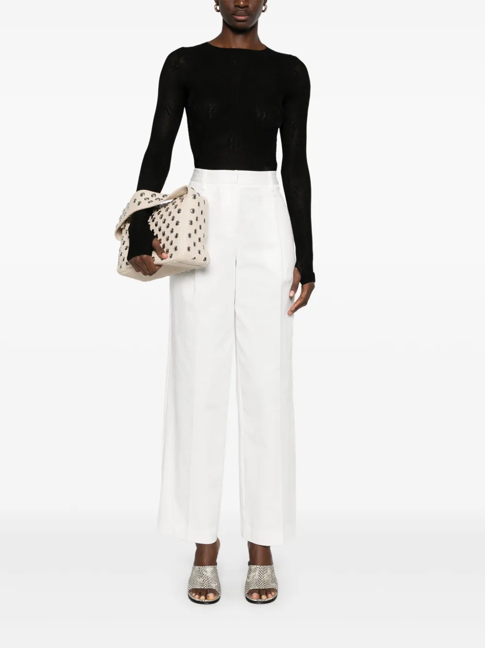 VICTORIA BECKHAM FLORAL-LACE BODYSUIT 