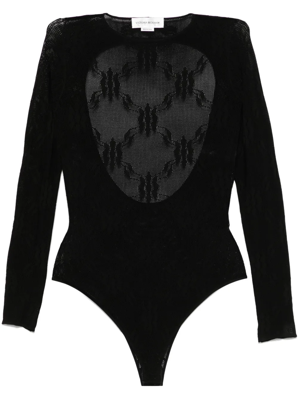 VICTORIA BECKHAM FLORAL-LACE BODYSUIT 