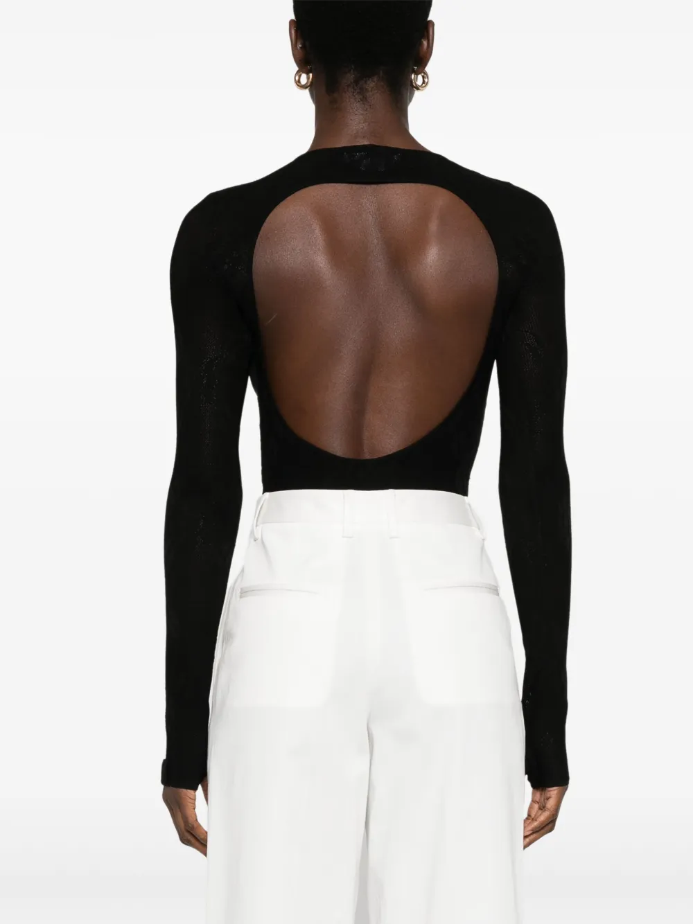 VICTORIA BECKHAM FLORAL-LACE BODYSUIT 