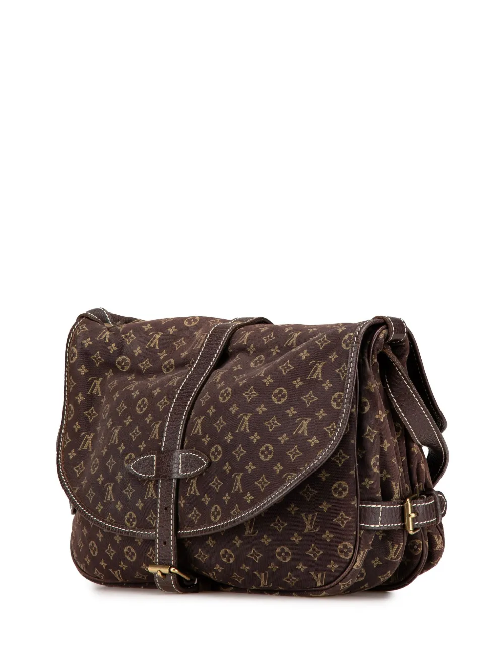 Louis Vuitton Pre-Owned 2006 Monogram Mini Lin Saumur 30 crossbodytas - Bruin