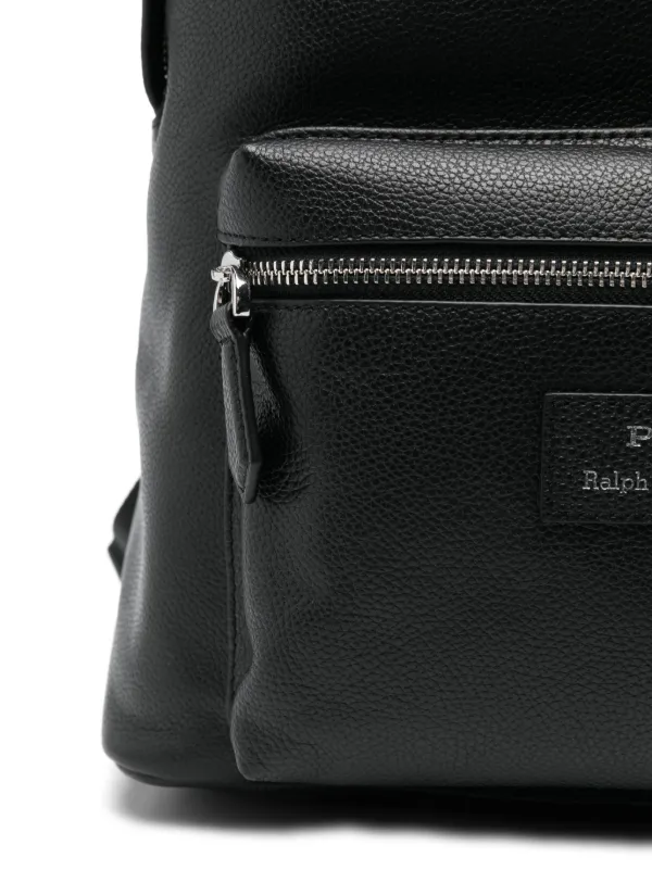 Polo Ralph Lauren Pebbled Leather Backpack | Black | FARFETCH display picture 1