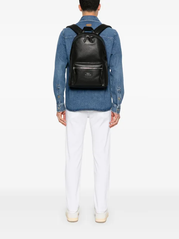 black pebbled leather backpack Charlotte Of Soft Pebble or your phone Skald Black Pebbled Leather Backpack