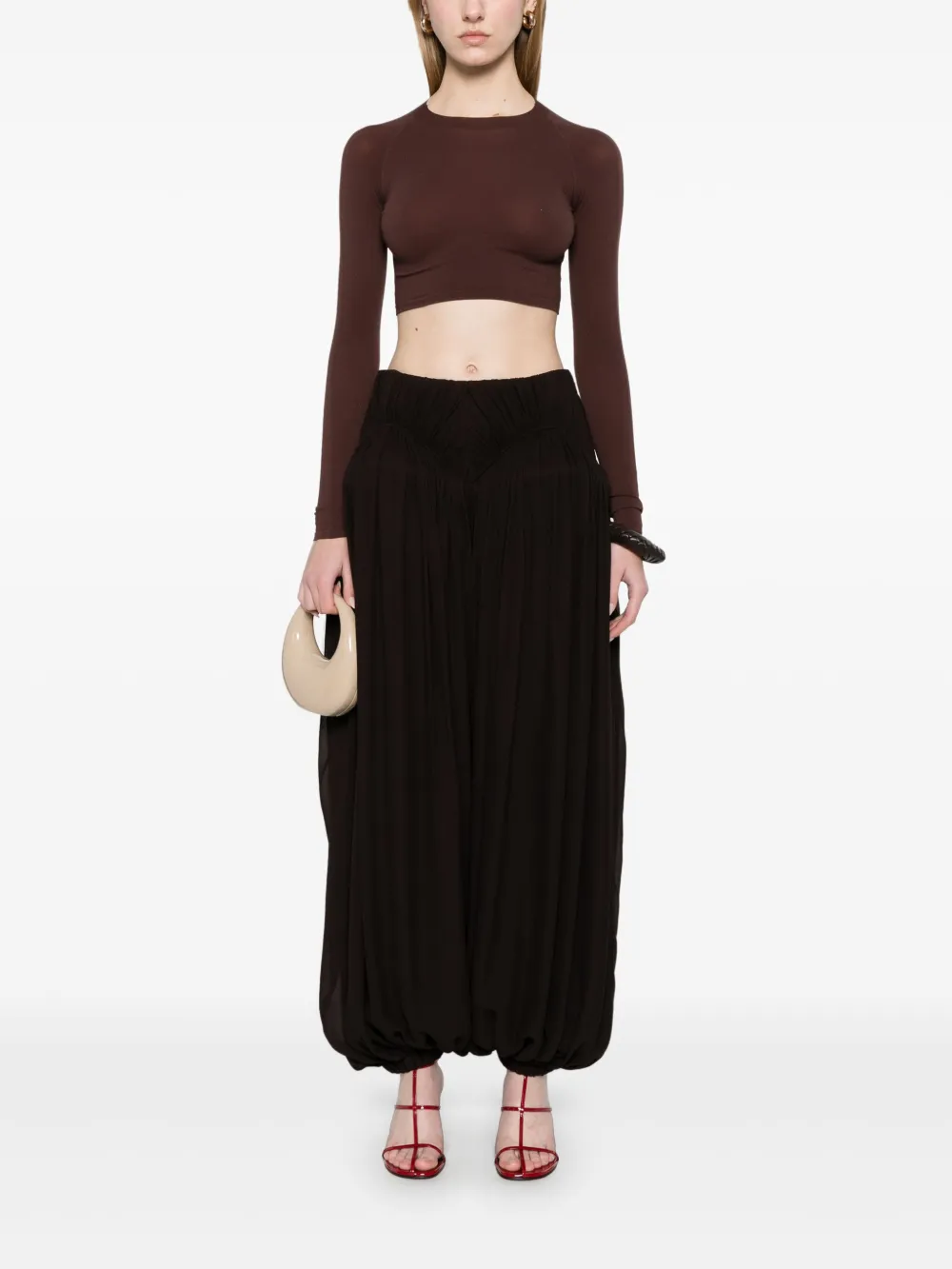 Alaïa georgette trousers | Tapered Pants | Image 2