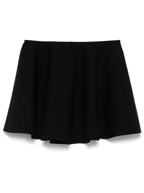 Alaïa falda corta con dobladillo godet
