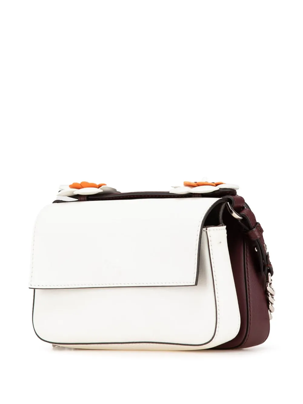 Fendi Pre-Owned 2010-2023 Micro Baguette leren boekentas met bloemenprint - RED