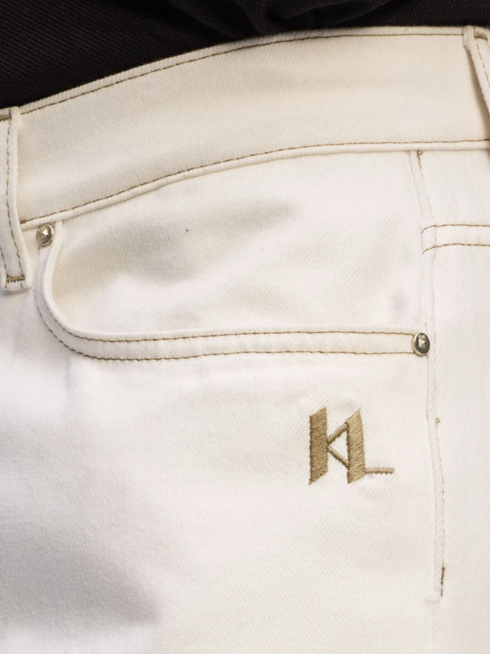 Karl Lagerfeld Witte straight jeans