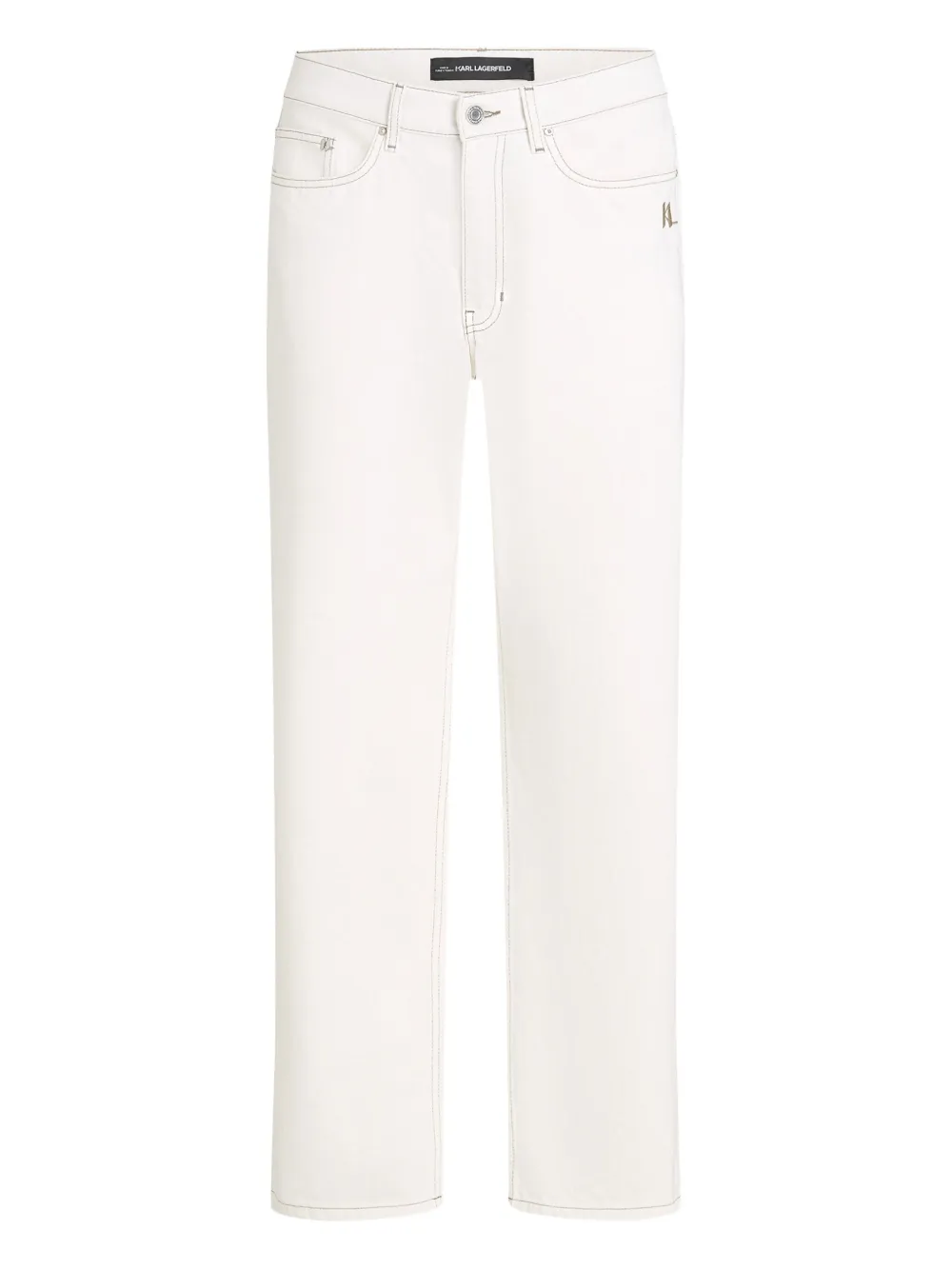Karl Lagerfeld Witte straight jeans