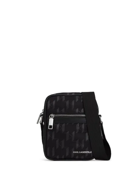 Karl Lagerfeld bolsa crossbody con monograma