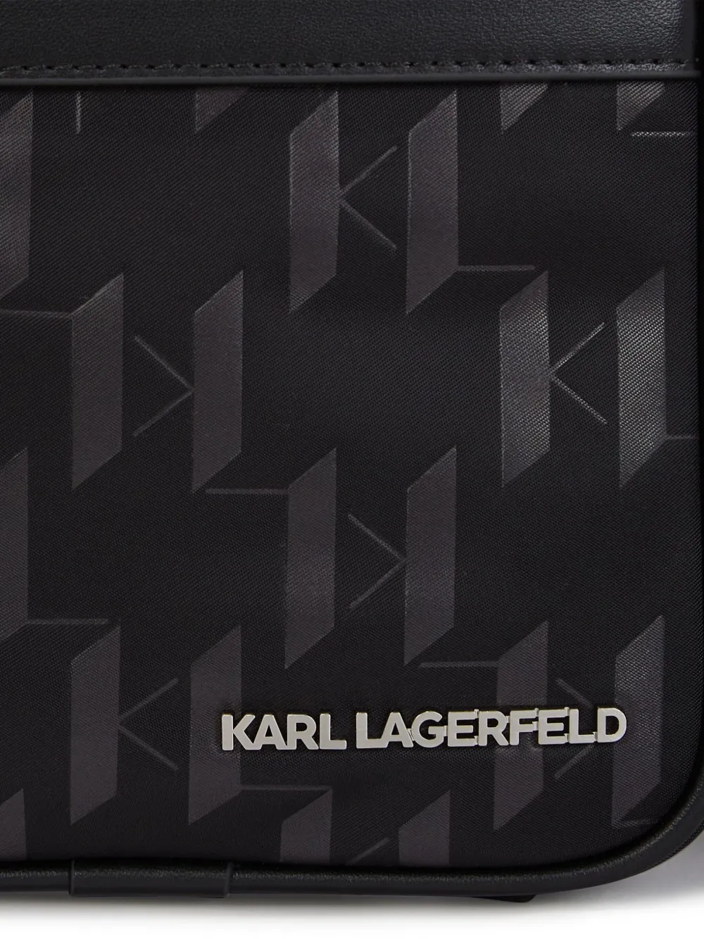 Karl Lagerfeld Crossbodytas met monogram Zwart