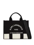 Karl Lagerfeld Rue St-Guillaume canvas tote bag - Black