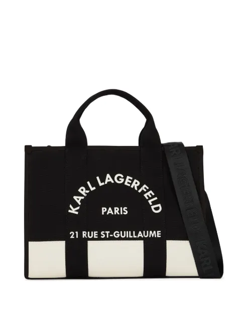 Karl Lagerfeld Rue St-Guillaume canvas tote bag