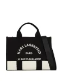 Karl Lagerfeld Rue St-Guillaume canvas tote bag - Black