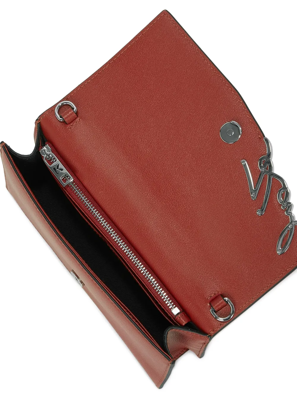 Karl Lagerfeld K Signature portemonnee met rits Bruin
