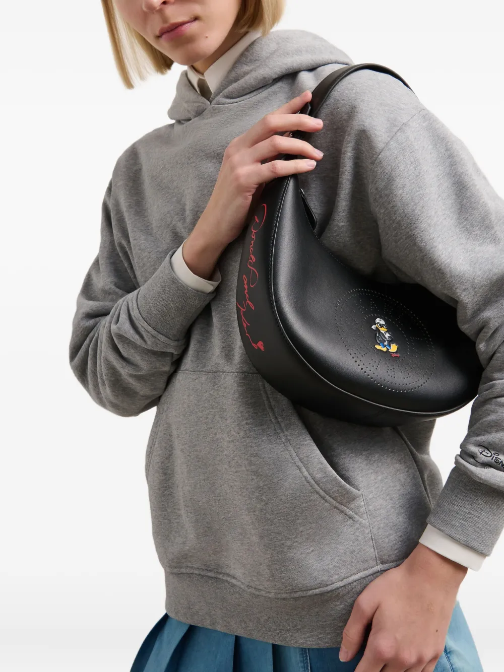 Karl Lagerfeld x Disney moon shoulder bag - Zwart