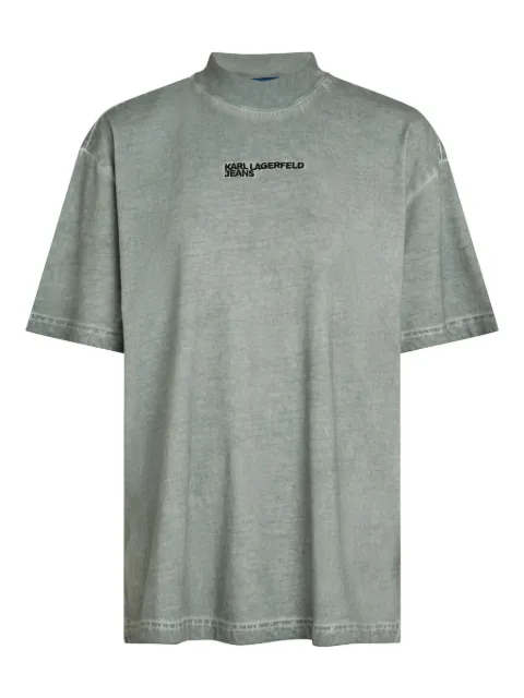Karl Lagerfeld Jeans playera con logo estampado
