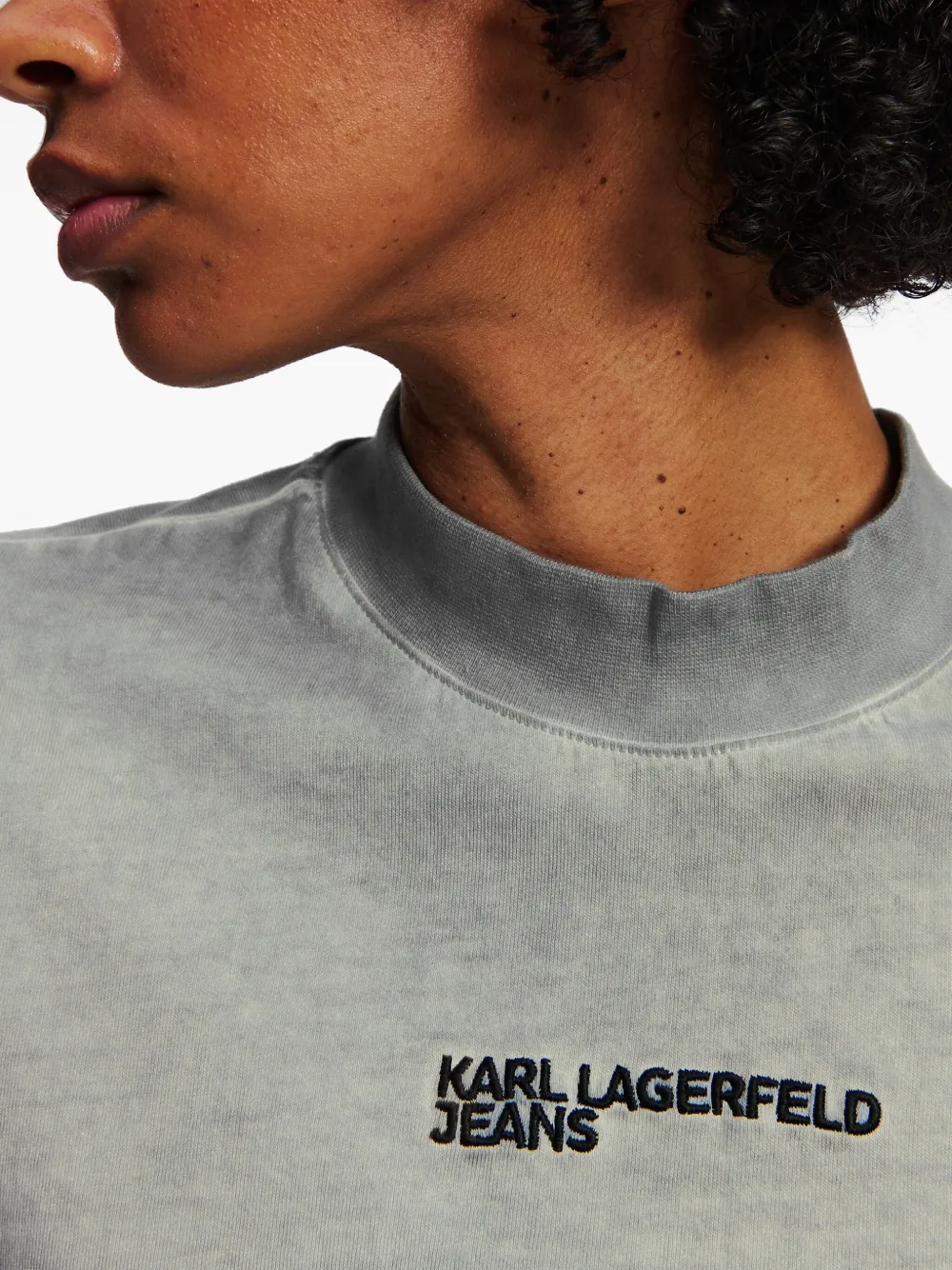 Karl Lagerfeld Jeans T-shirt met logoprint Grijs