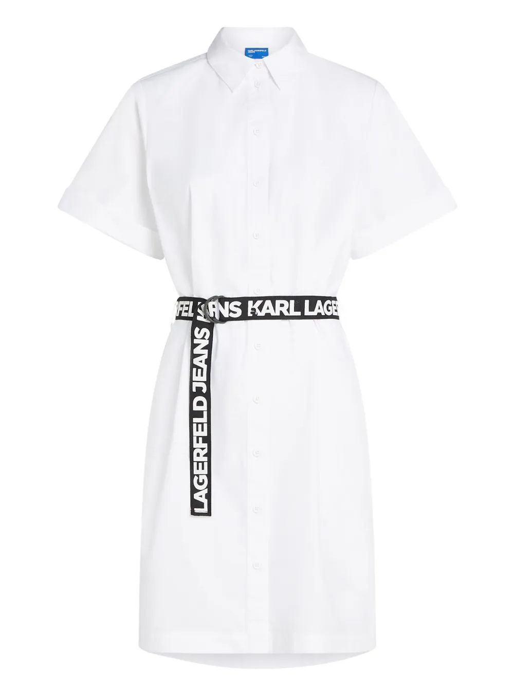 Karl Lagerfeld Jeans cotton shirt dress | White | Image 1