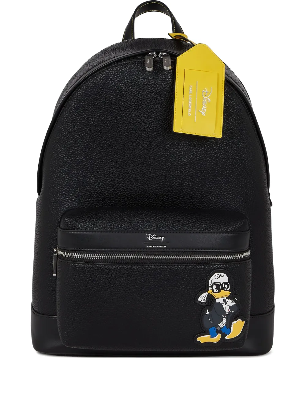 Karl Lagerfeld x Disney logo-patch backpack | Black | Image 1