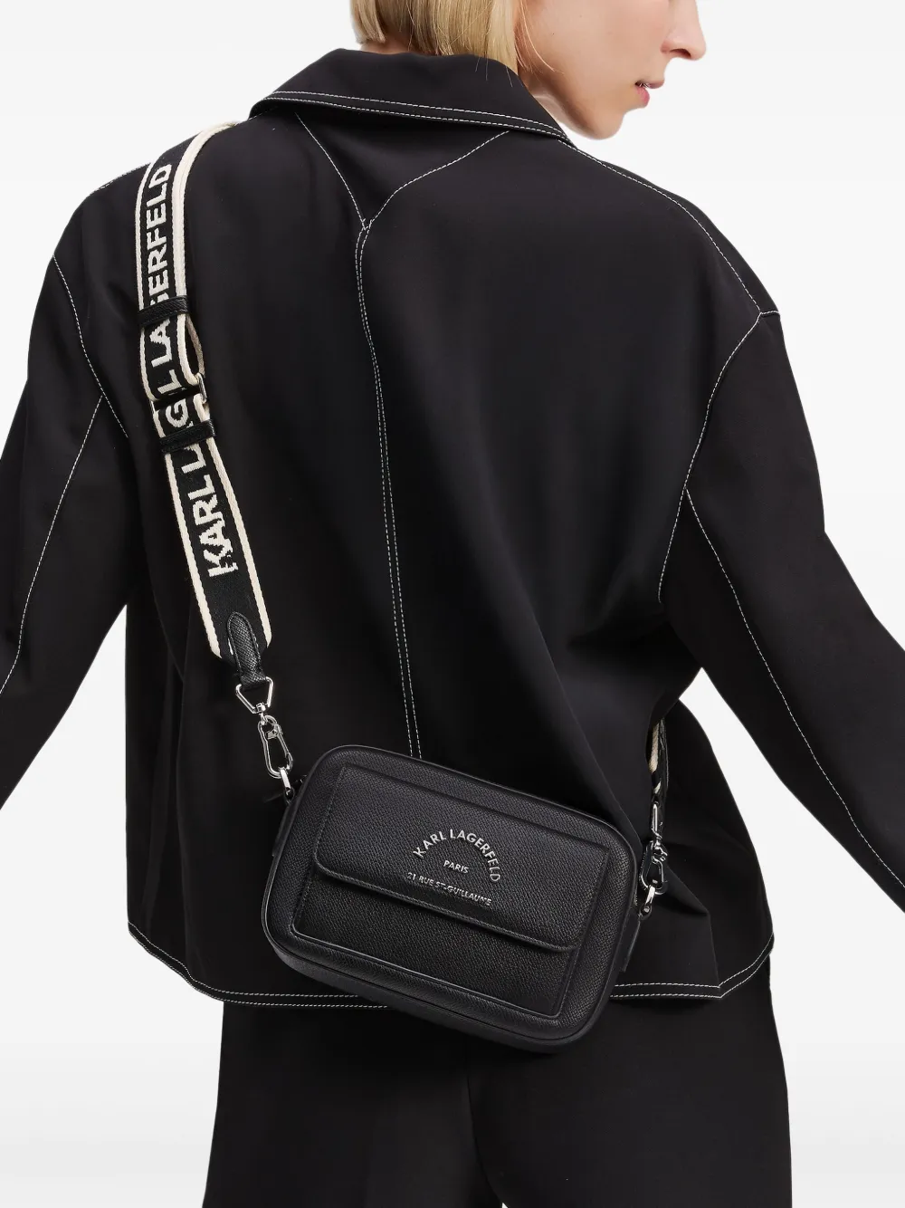 Karl Lagerfeld Rue St-Guillaume crossbodytas Zwart