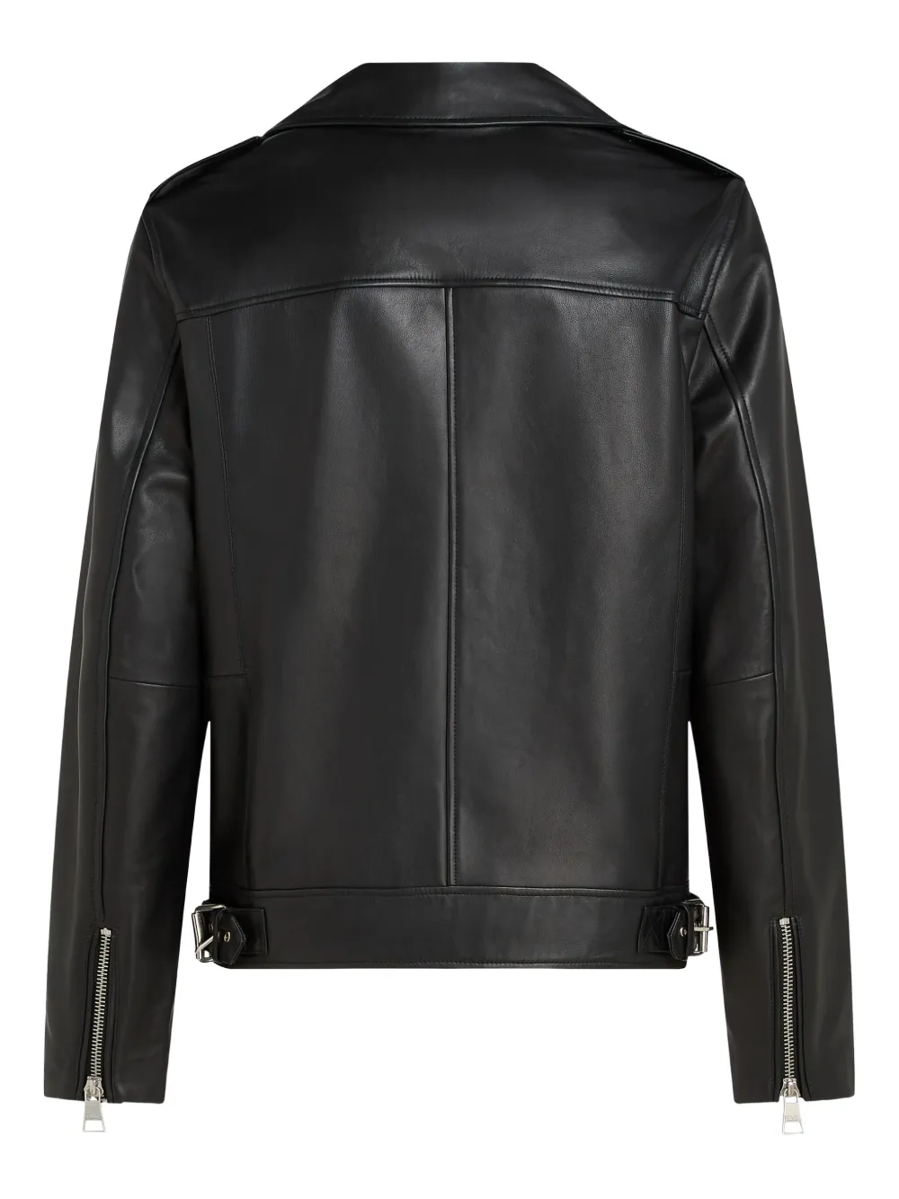 Karl Lagerfeld Essential leren jack Zwart