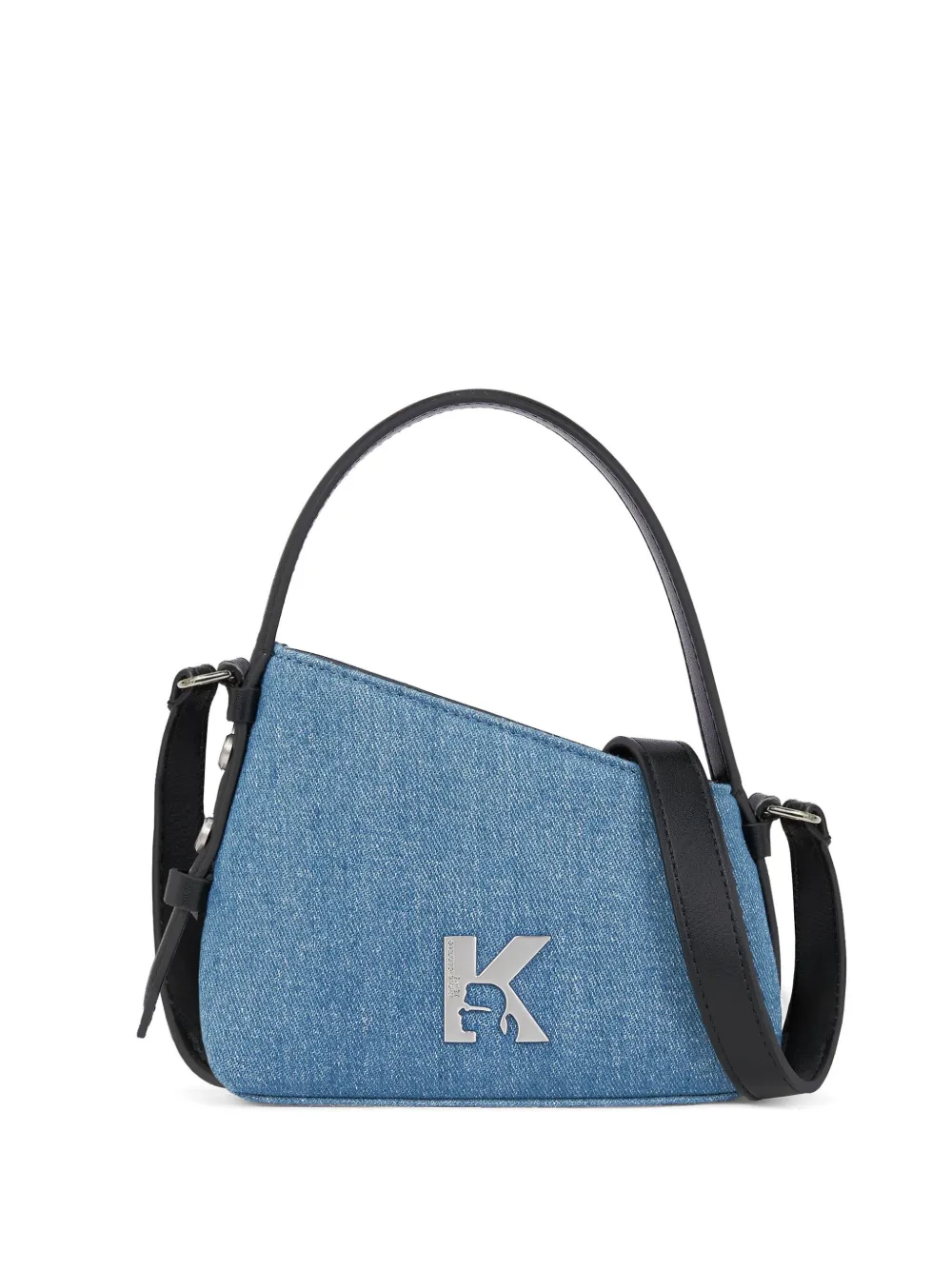 Karl Lagerfeld Jeans Geo デニムショルダーバッグ - ブルー Karl Lagerfeld Jeans Geo デニムショルダーバッグ - ブルー