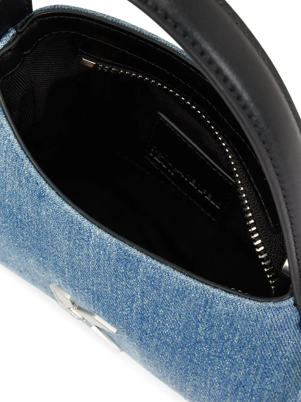 Karl Lagerfeld Jeans Geo denim schoudertas Blauw