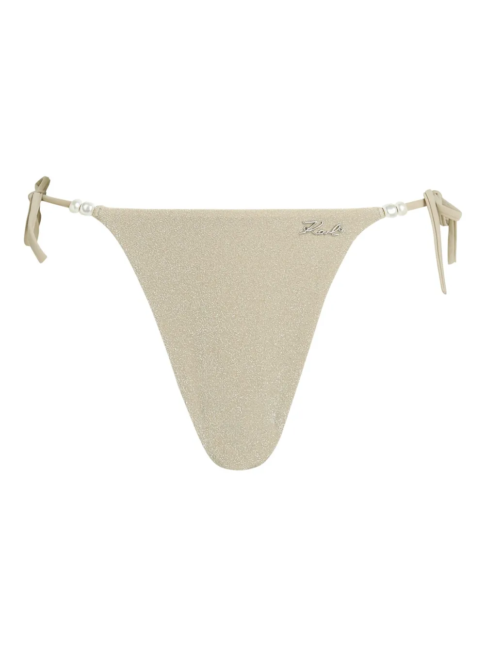 Karl Lagerfeld bikini bottom con logo | neutro | Image 1