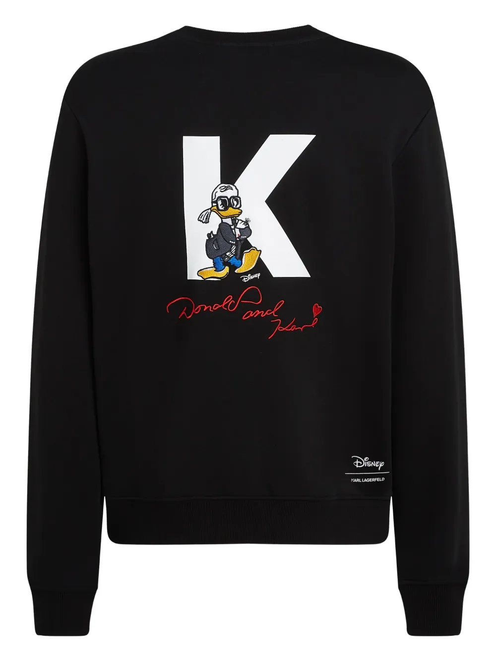 Karl Lagerfeld x Disney sweater van katoenblend Zwart