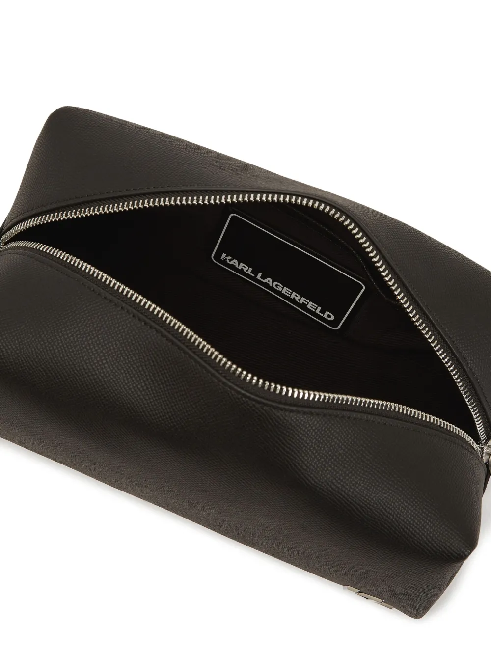 Karl Lagerfeld Toilettas met monogram Zwart