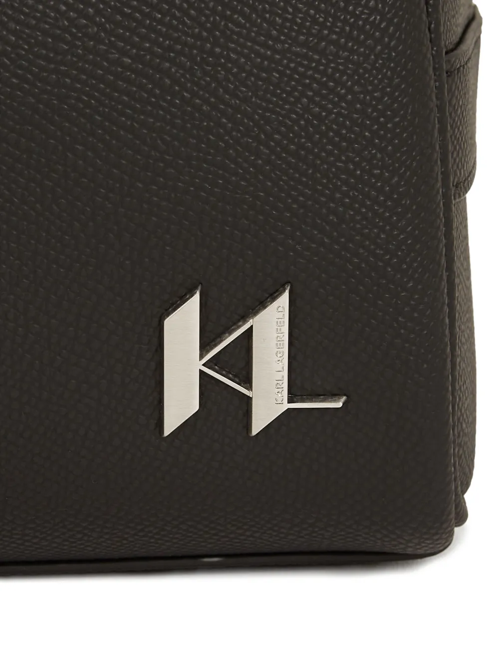 Karl Lagerfeld Toilettas met monogram Zwart