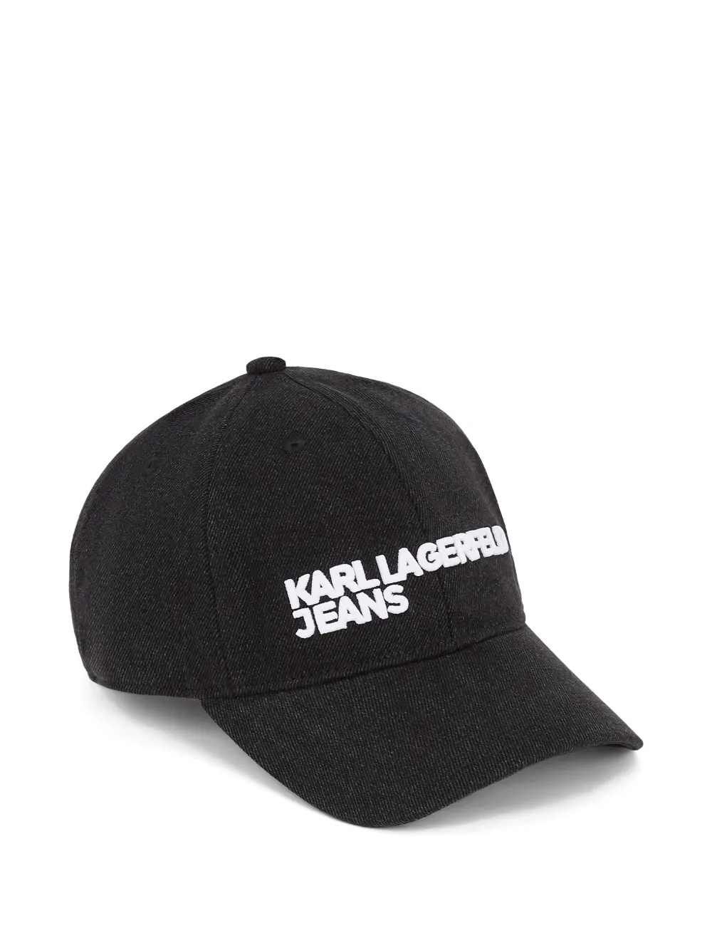 Karl Lagerfeld Jeans Cappello da baseball denim - Nero