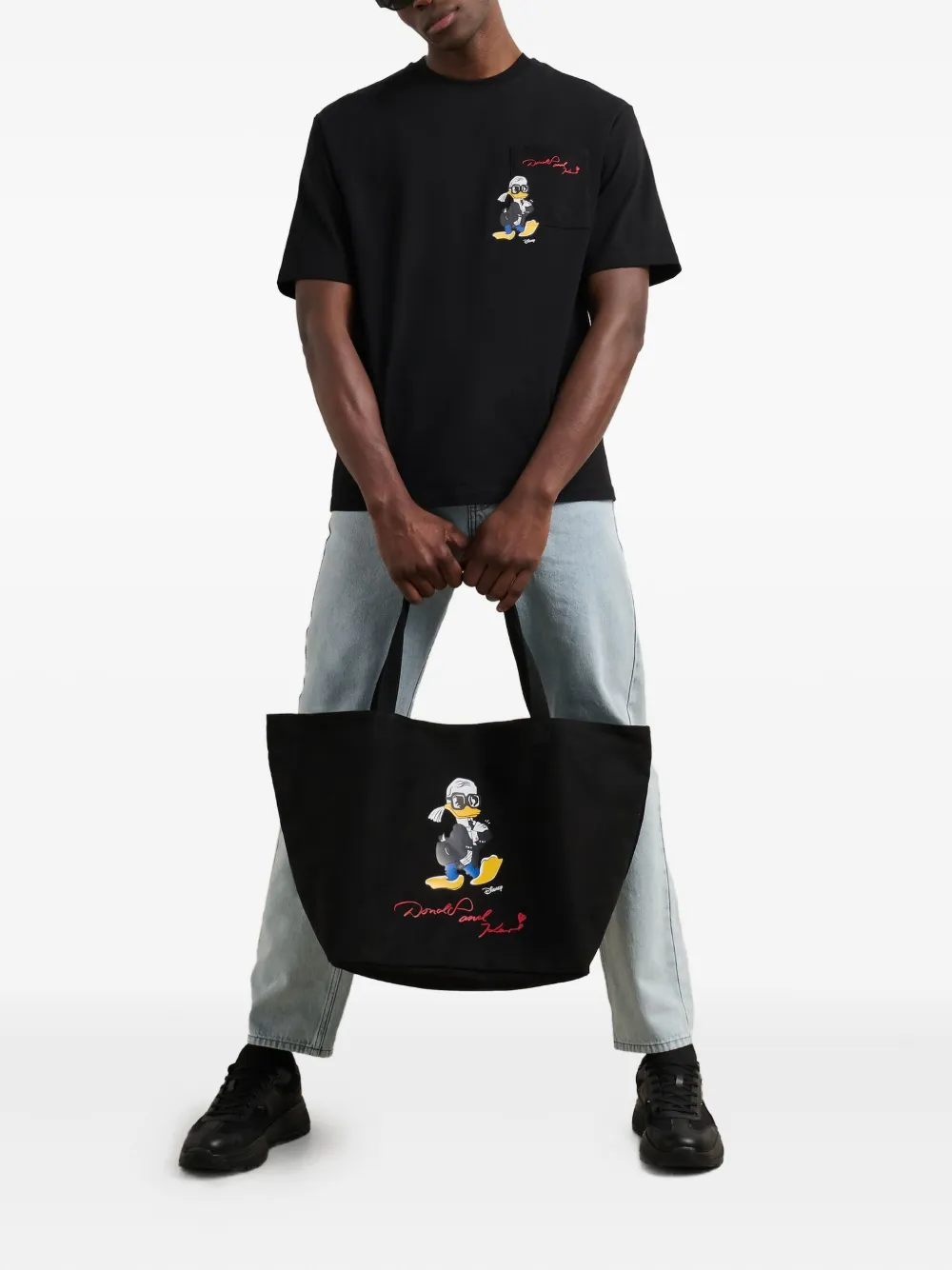 Karl Lagerfeld x Disney organic-cotton t-shirt - Zwart