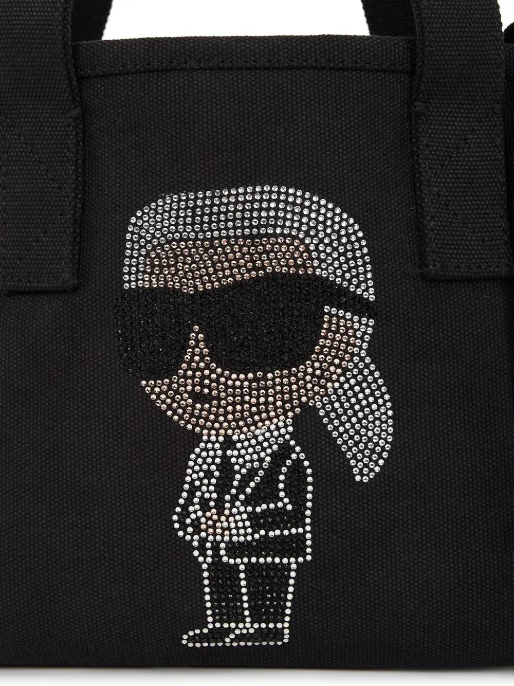 Karl Lagerfeld Ikon shopper met stras Zwart