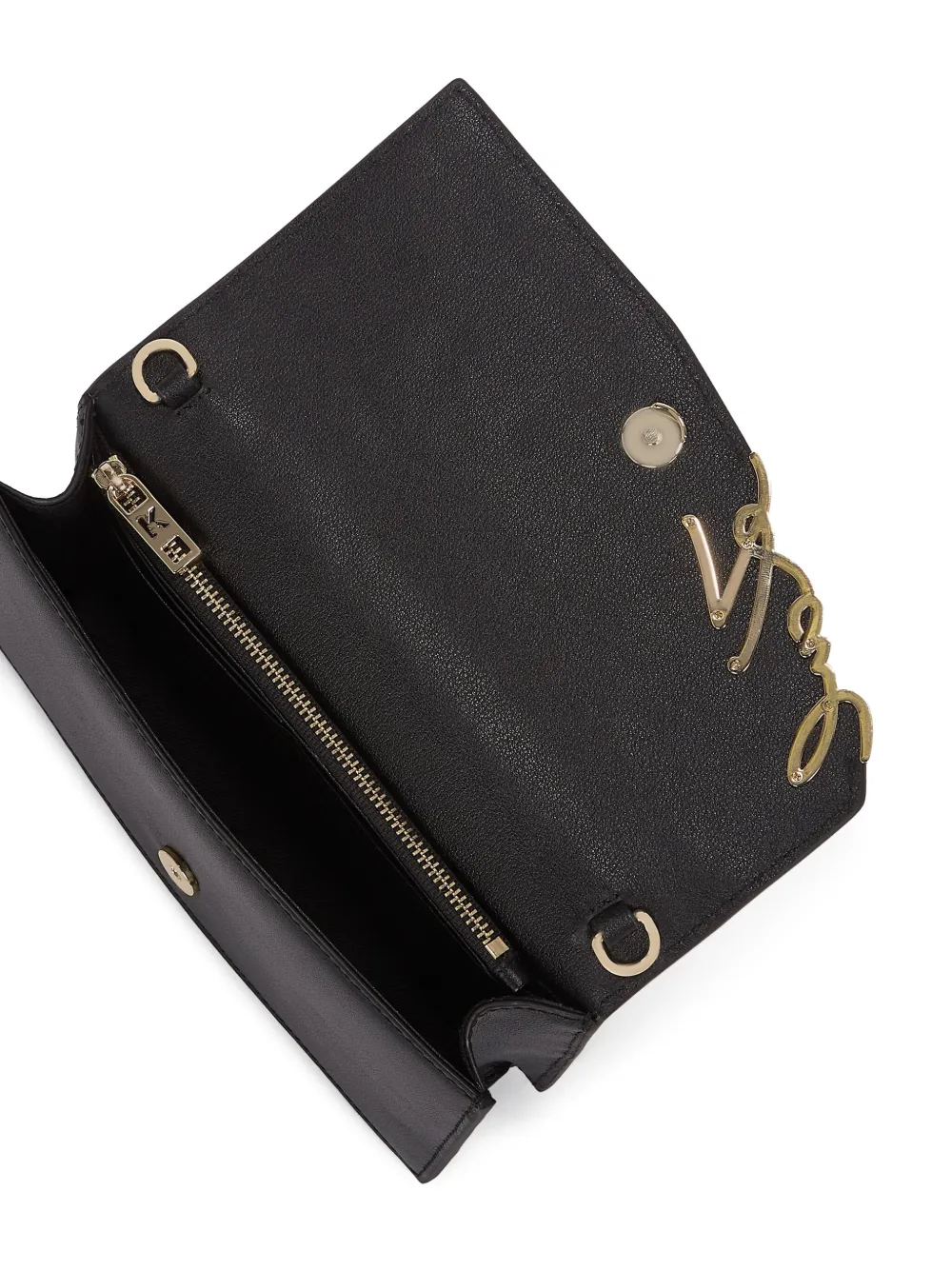 Karl Lagerfeld K Signature portemonnee met rits Zwart